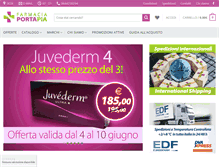 Tablet Screenshot of farmaciaesteticaportapia.com